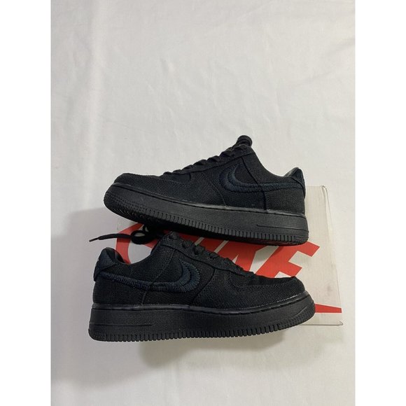 Pre-Owned Mens Size 4 Black Nike Air Force 1 Low / Stussy Basketball Shoes main image 4